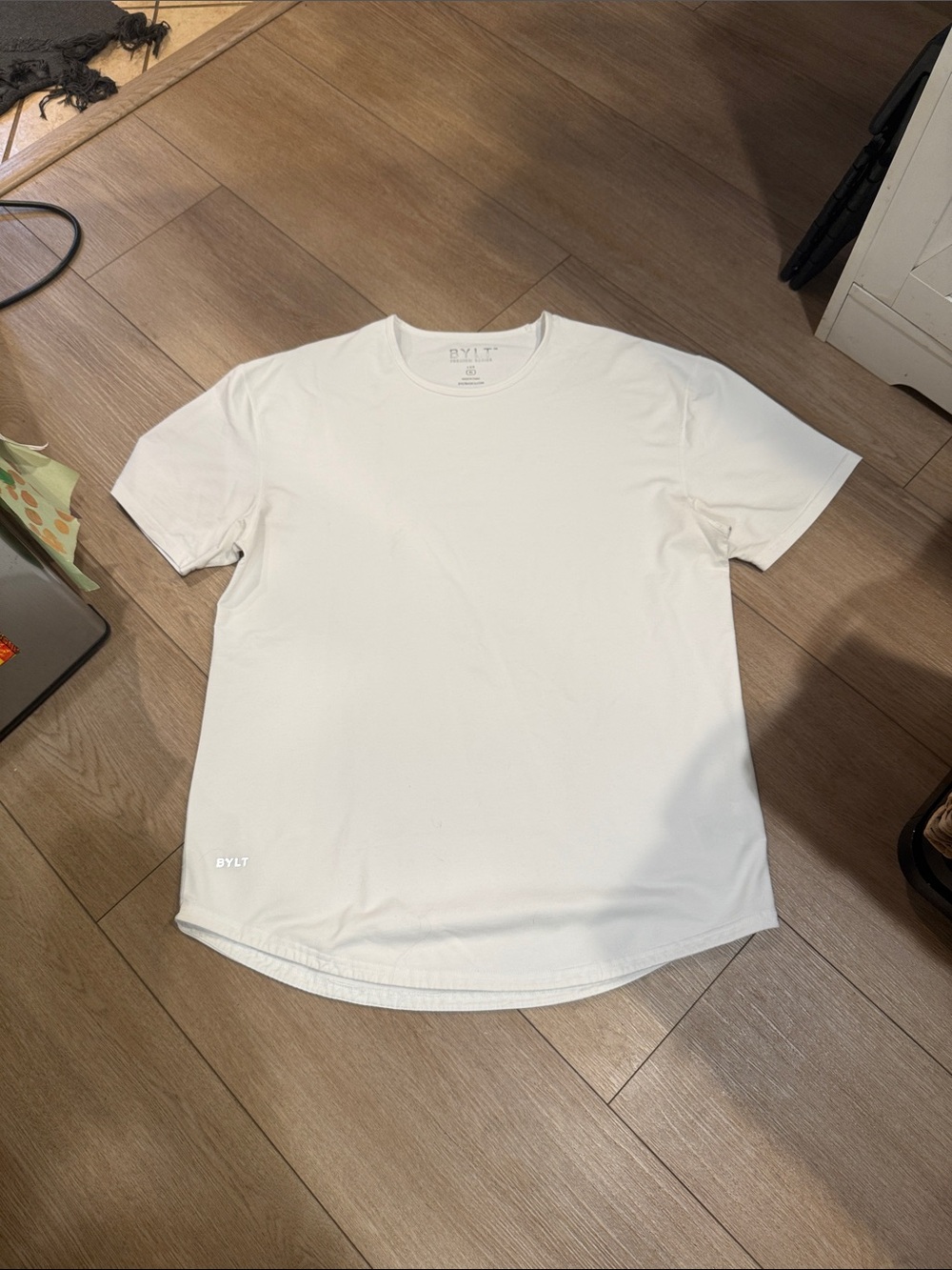 BYLT Basics White Short Sleeve Crewneck Tee